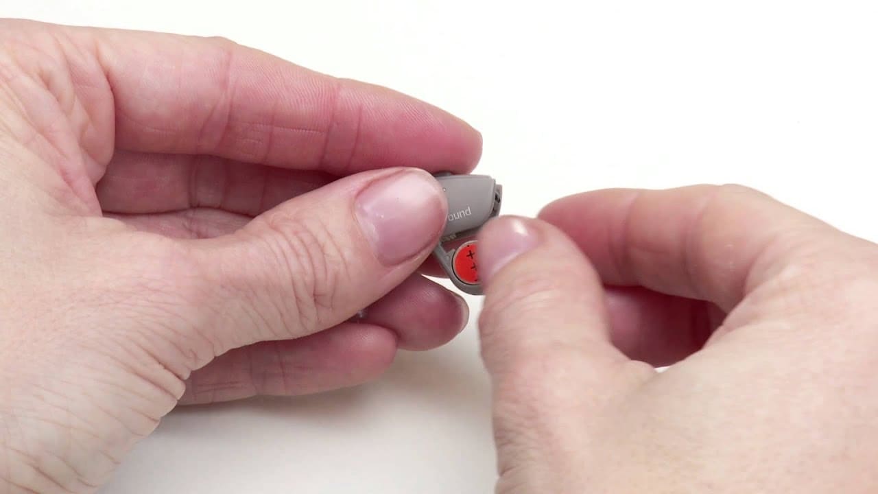 A tiny hearing aid